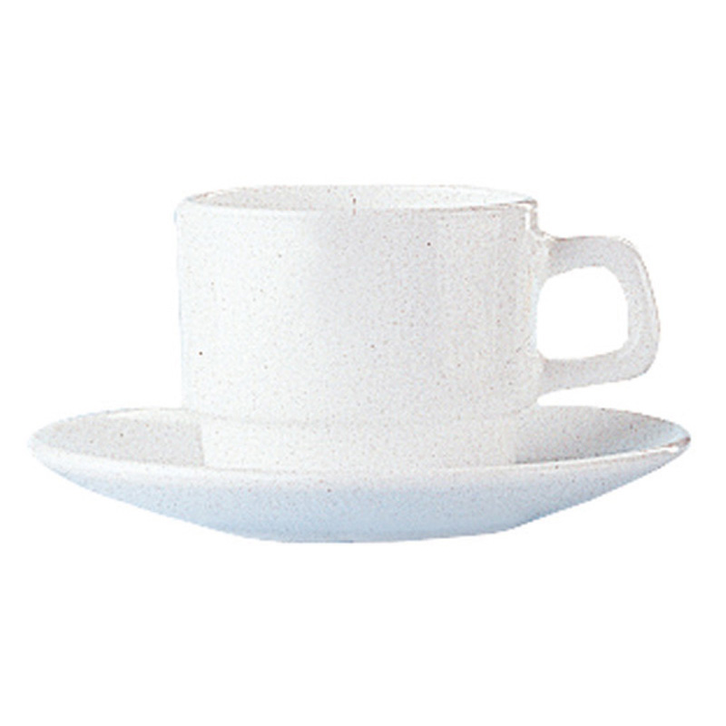 純白寬邊咖啡杯(強化) 250ml