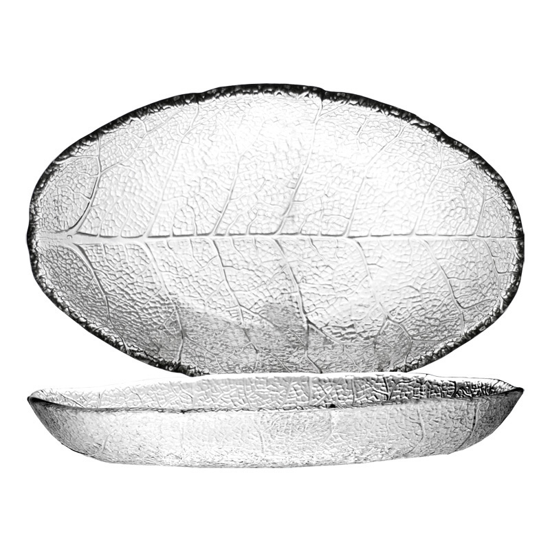 樹葉腰只盤(強化) 21cm