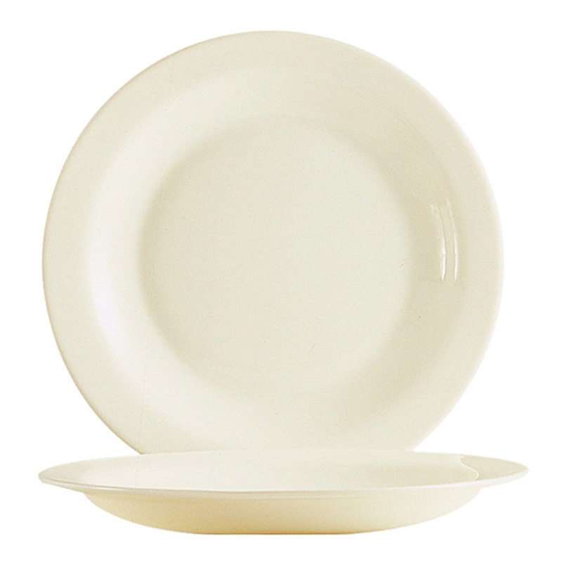 美食家象牙湯盤(強化) 22cm