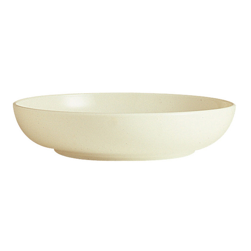 美食家象牙圓深盤(強化) 13.9cm