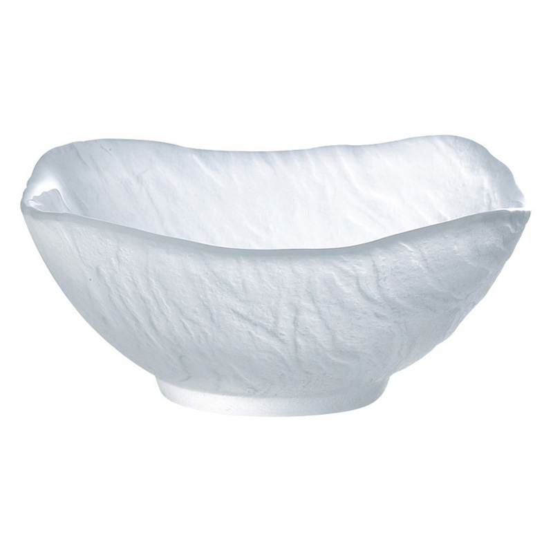 四角半透明礦紋盤(強化) 12.4cm