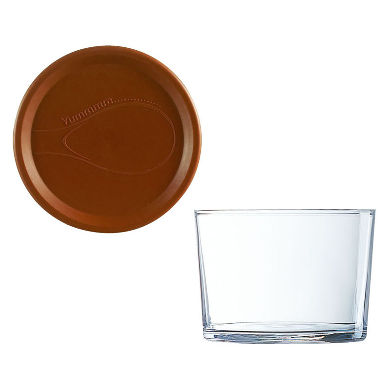 安克托斯點心杯(巧克力色蓋) 230ml