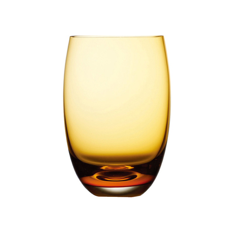 歐型琥珀色無鉛水晶水杯 400ml