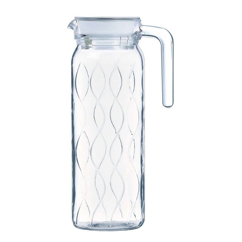 多娜浮雕壺(波浪附蓋) 1000ml