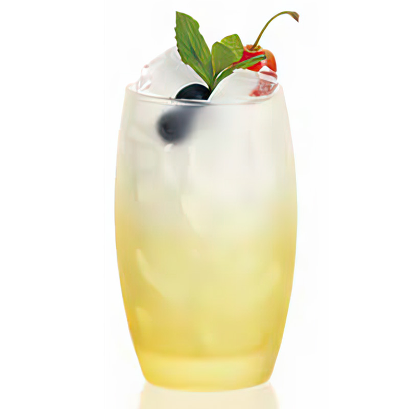 薩通凝霜奶油黃直身杯 350ml