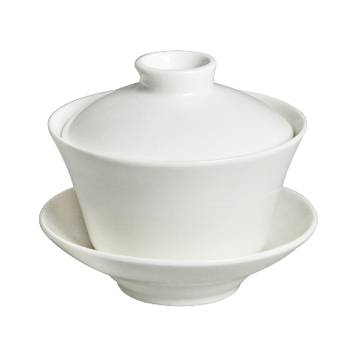 強化象牙色三件茶碗組