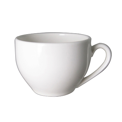 強化象牙色港式附耳茶杯