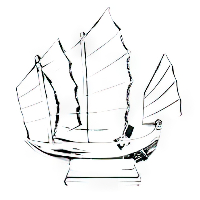 Arcoroc Crystal 水晶中國帆船 15cm