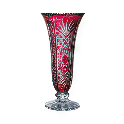 Arcoroc Crystal 水晶紅色花瓶 26.5cm