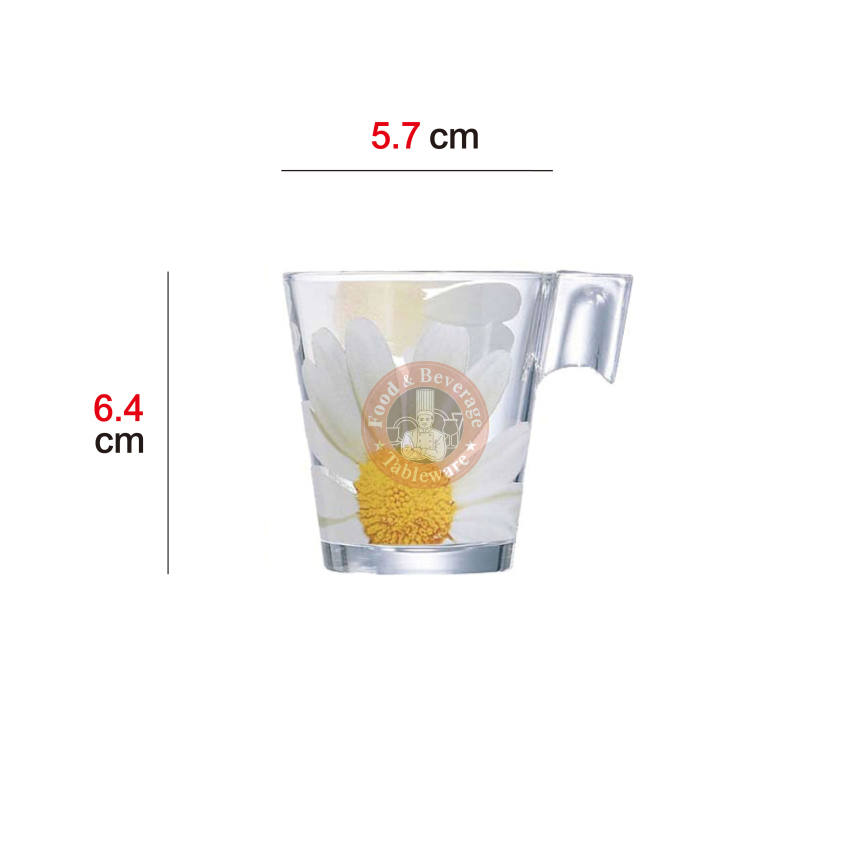 雛菊花濃縮咖啡杯組(強化) 80ml