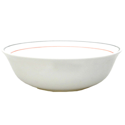 粉藍邊大湯碗(強化) 16cm