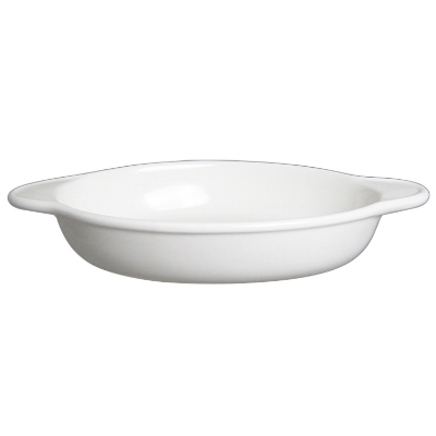 船型烤盤(大)-白色 23.9cm