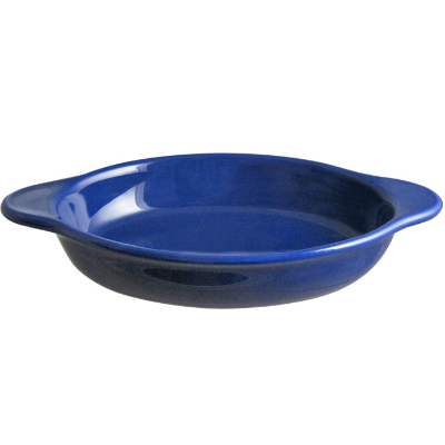 船型烤盤(大)-寶藍色色釉 23.9cm