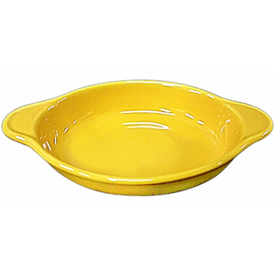 船型烤盤(大)-亮黃色色釉 23.9cm