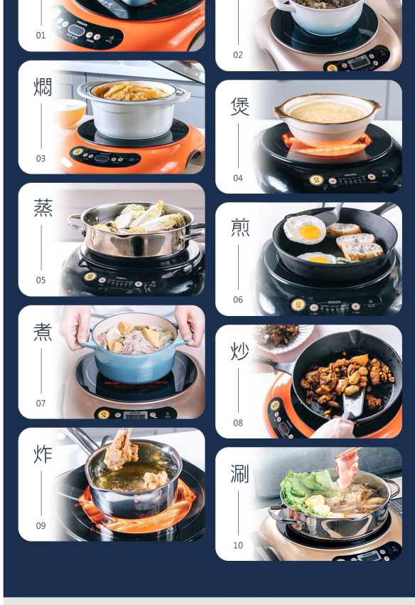 PHILIPS 飛利浦黑晶爐-星燦黑