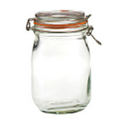 玻璃密封罐(矽膠墊片) 1500ml 