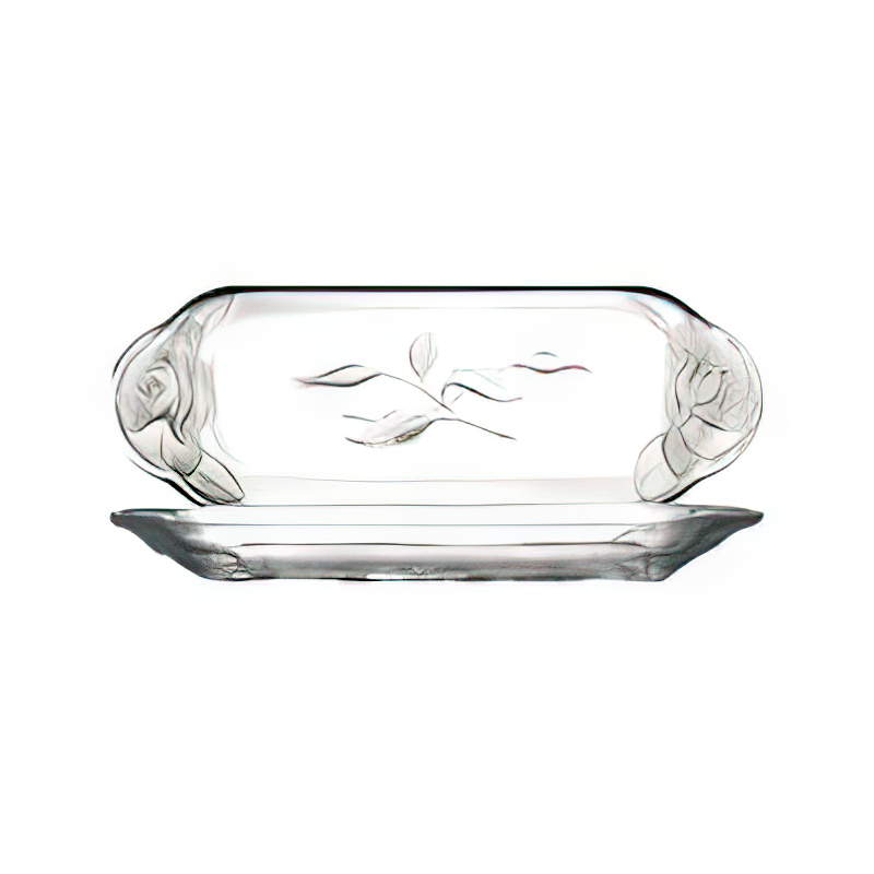 Arcoroc Crystal 玫瑰水晶水果盤 25cm