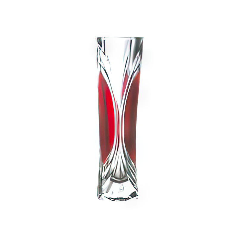 Arcoroc Crystal 水晶紅色花瓶 17cm