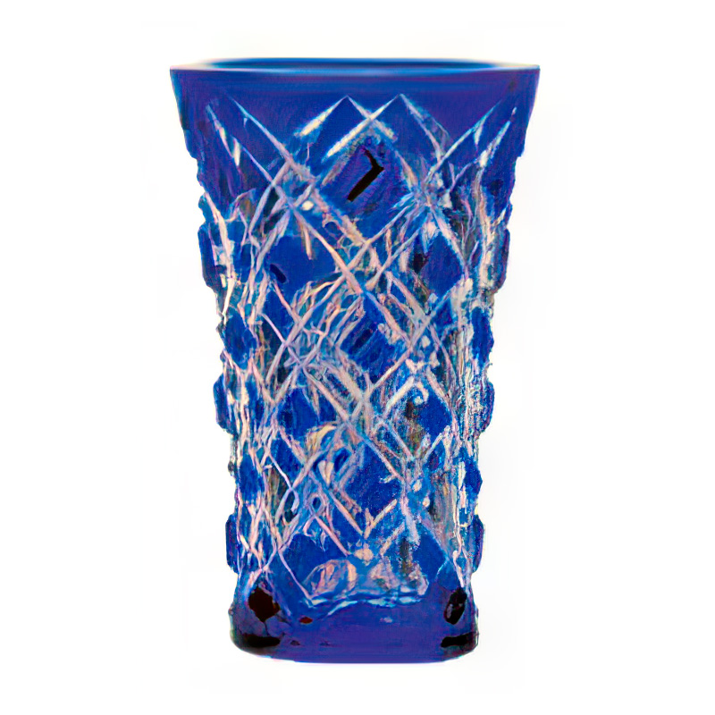 Arcoroc Crystal 藍色水晶水杯(花瓶) 235ml